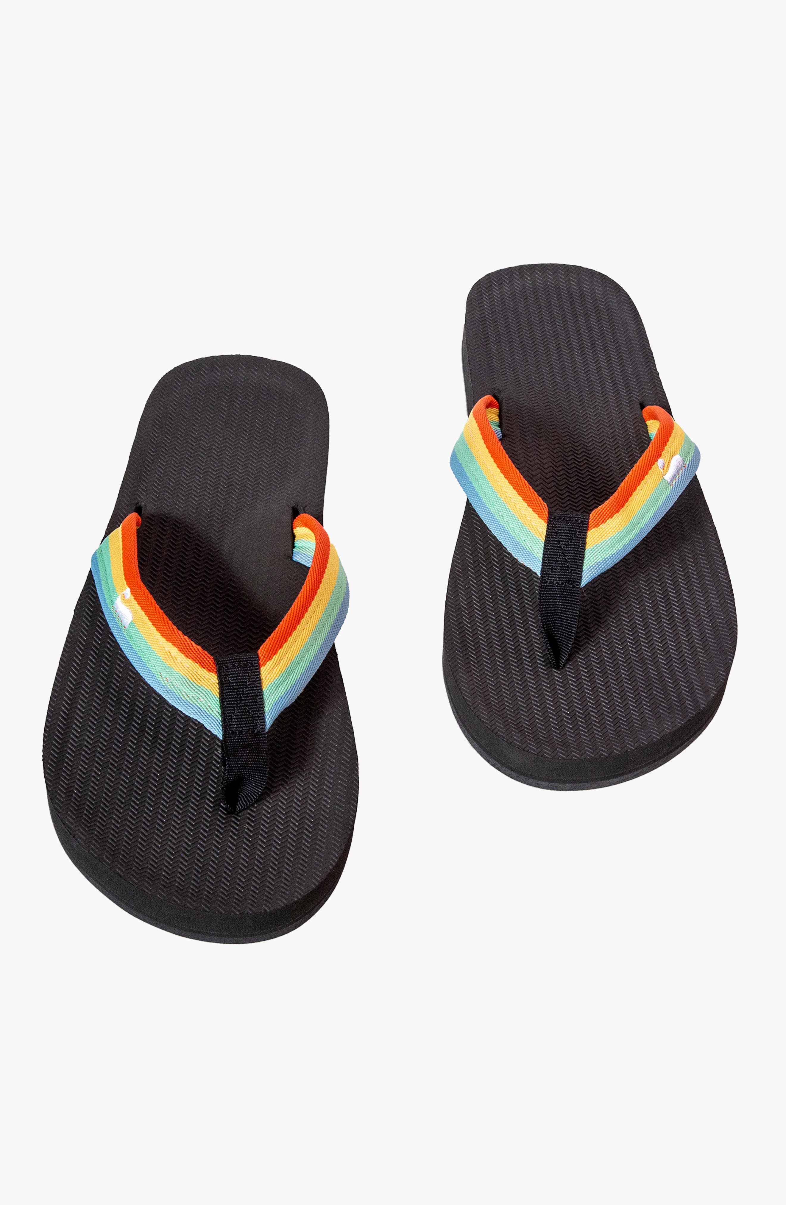 Indosole Responsibly-Made Tire Sole Easy Living Flip Flops, Alternate, color, Rainbow