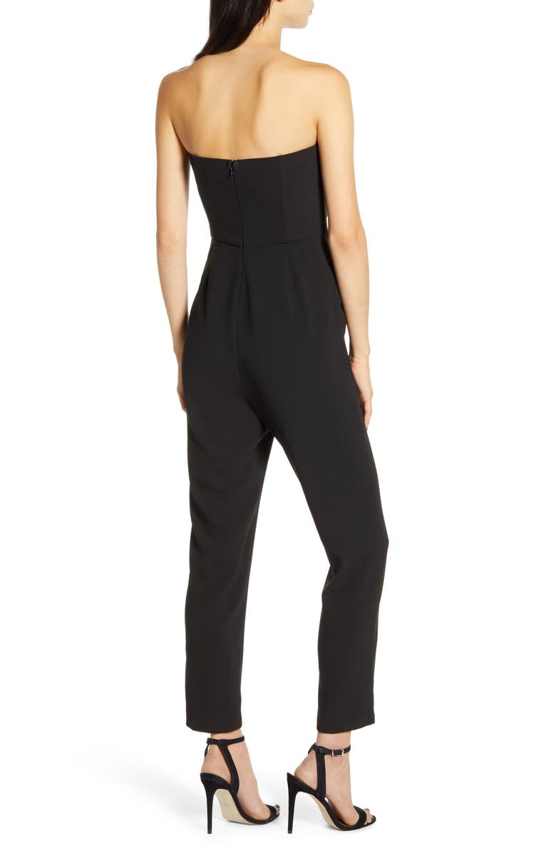 cupcakes and cashmere Jessalyn Strapless Jumpsuit, Alternate, color, 