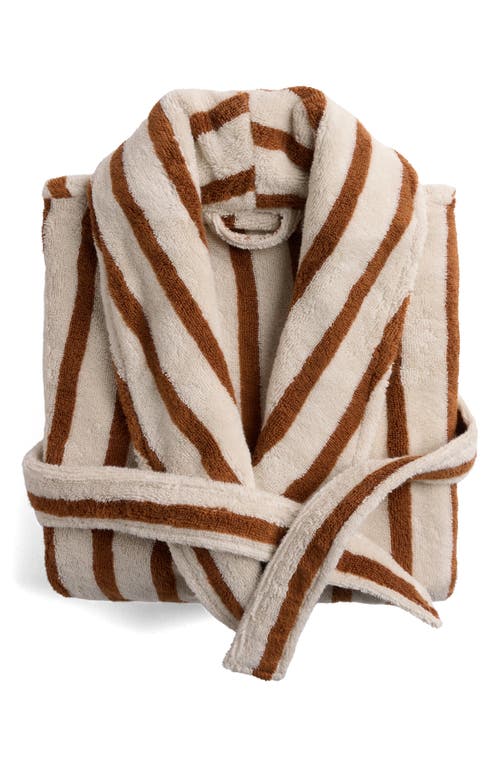 Parachute Stripe Terry Cloth Robe