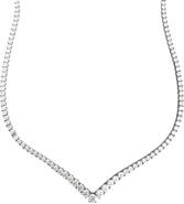 Leni James The Valentina Graduated V Tennis Necklace