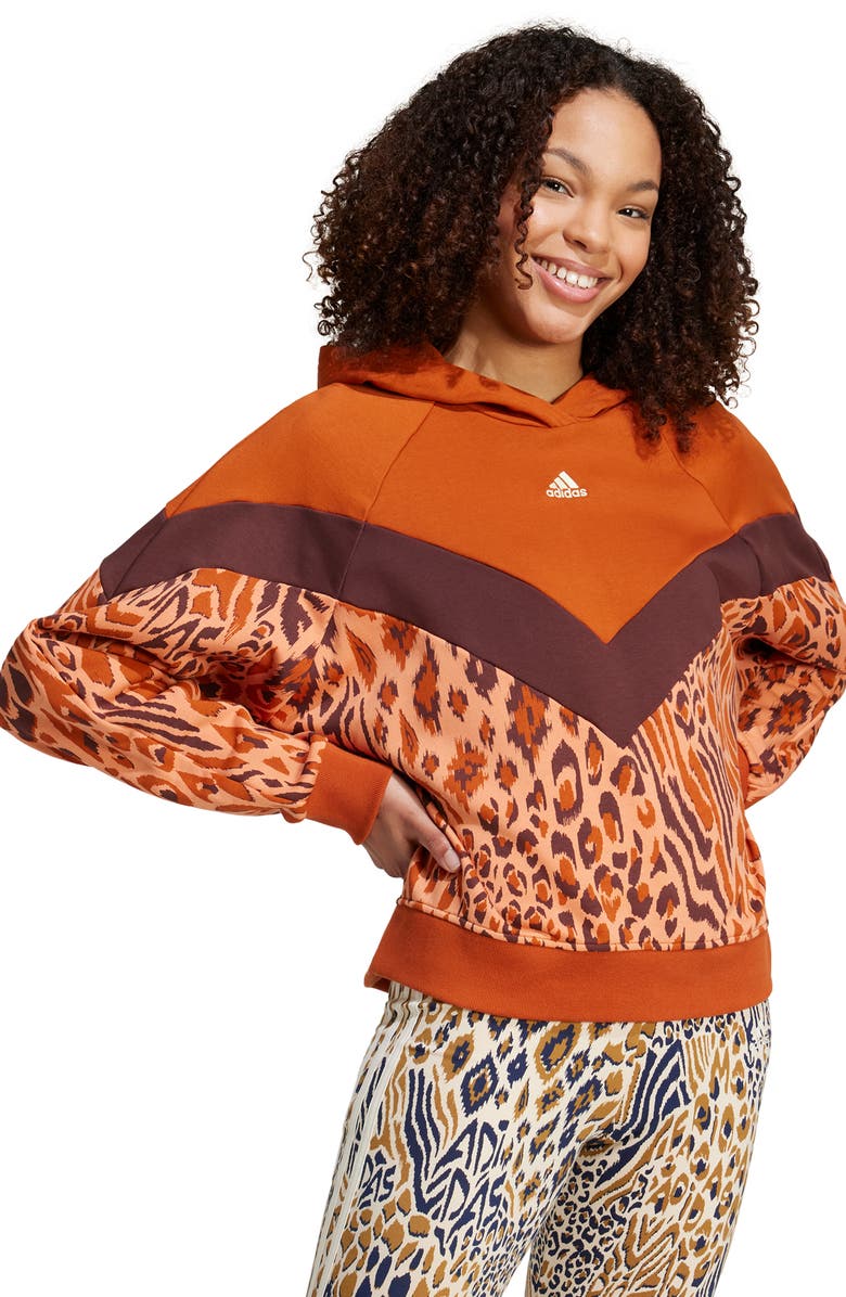 ADIDAS X FARM RIO Farm Cotton & Recycled Polyester Hoodie, Alternate, color,