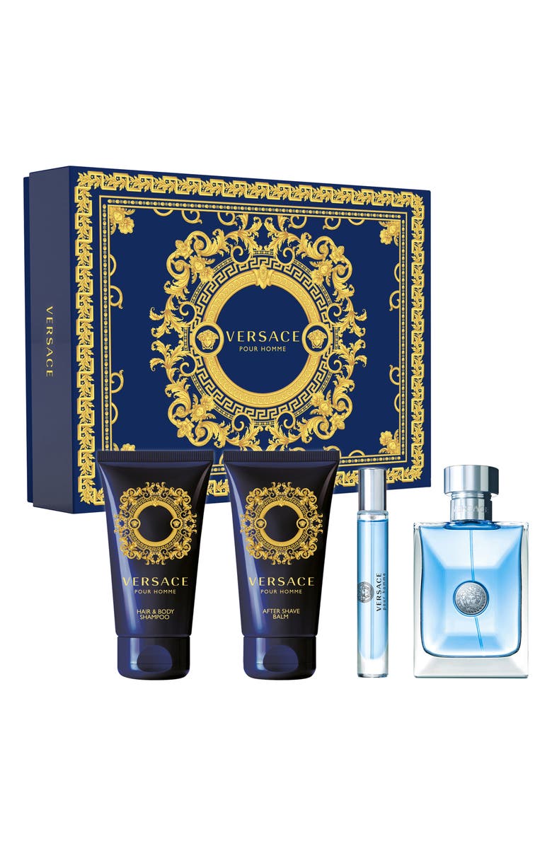 Versace Pour Homme 4-Piece Fragrance Gift Set $175 Value, Main, color, 