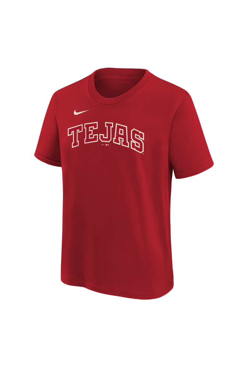Youth Nike Corey Seager Red Texas Rangers 2026 City Connect Name & Number T-Shirt, Alternate, color, Red