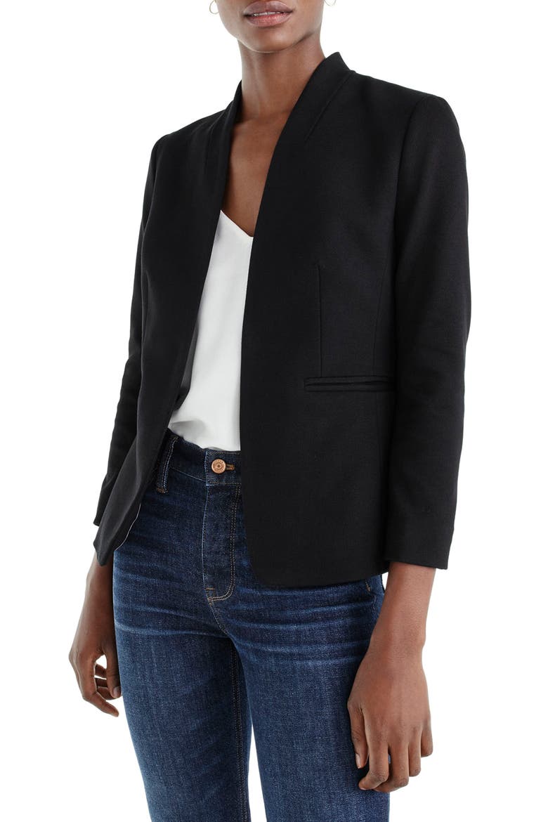 Going Out Blazer, Main, color, BLACK