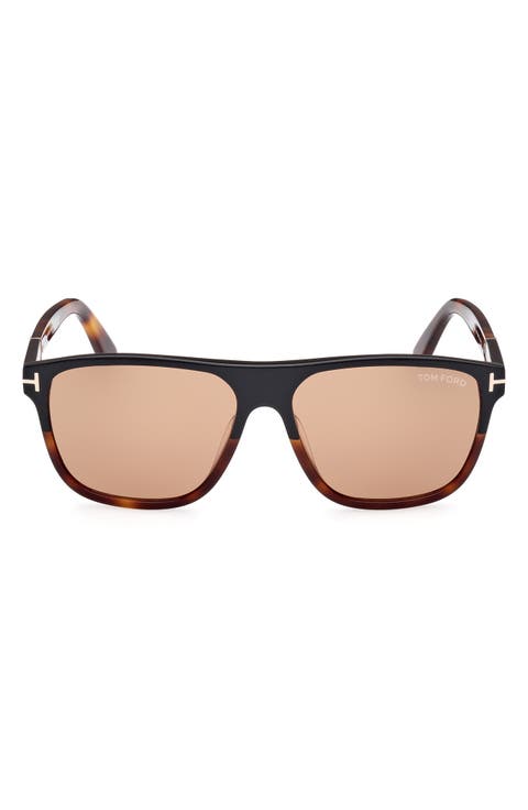58mm Square Sunglasses