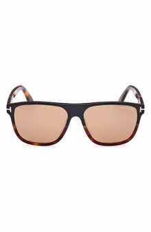TOM FORD 58mm Square Sunglasses