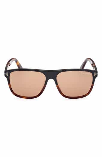 TOM FORD 58mm Square Sunglasses