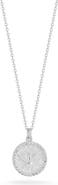 CHLOE AND MADISON CZ Coin Pendant Necklace