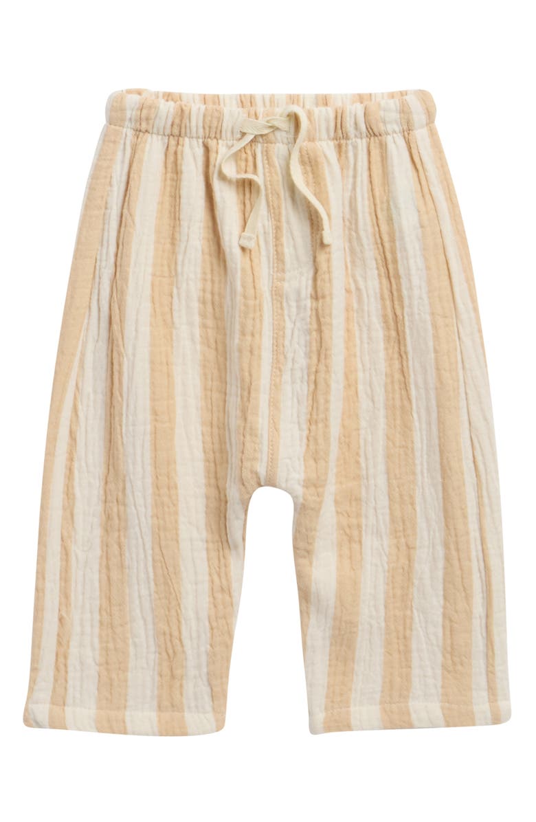 QUINCY MAE Kids' Henry Summer Stripe Pants, Main, color, Butterscotch
