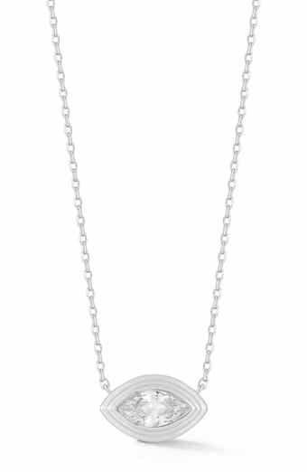 Marquise Cubic Zirconia Pendant Necklace