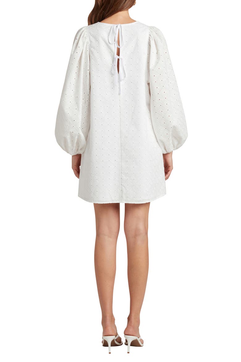 Brooke Long Sleeve Dress, Alternate, color, WHITE