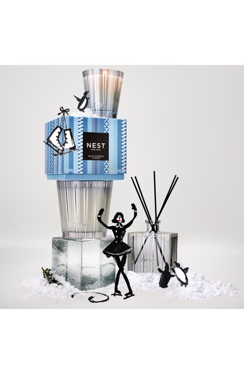 Nest New York Blue Cypress & Snow Three-wick Candle In Blue
