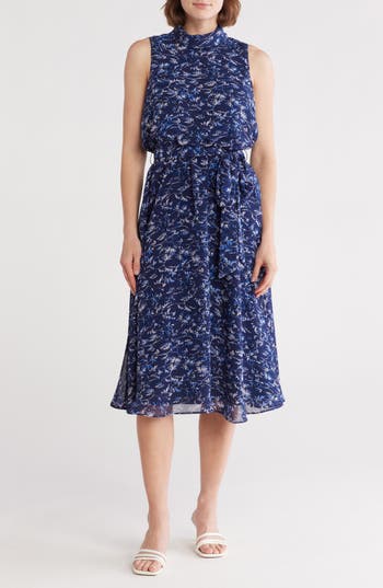 ELIZA J ELIZA J SLEEVELESS MIDI DRESS