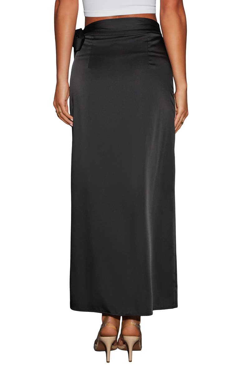 VICI Collection Braelyn Satin Maxi Wrap Skirt, Alternate, color,
