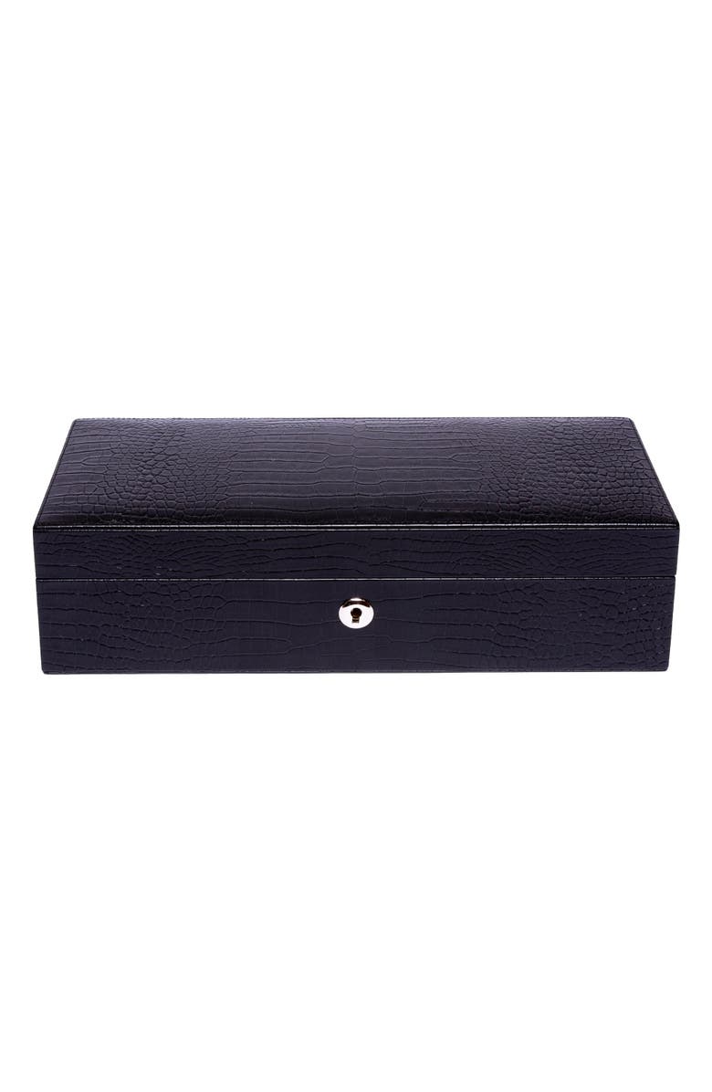 Rapport London BROMPTON FIVE WATCH BOX, Alternate, color, Black