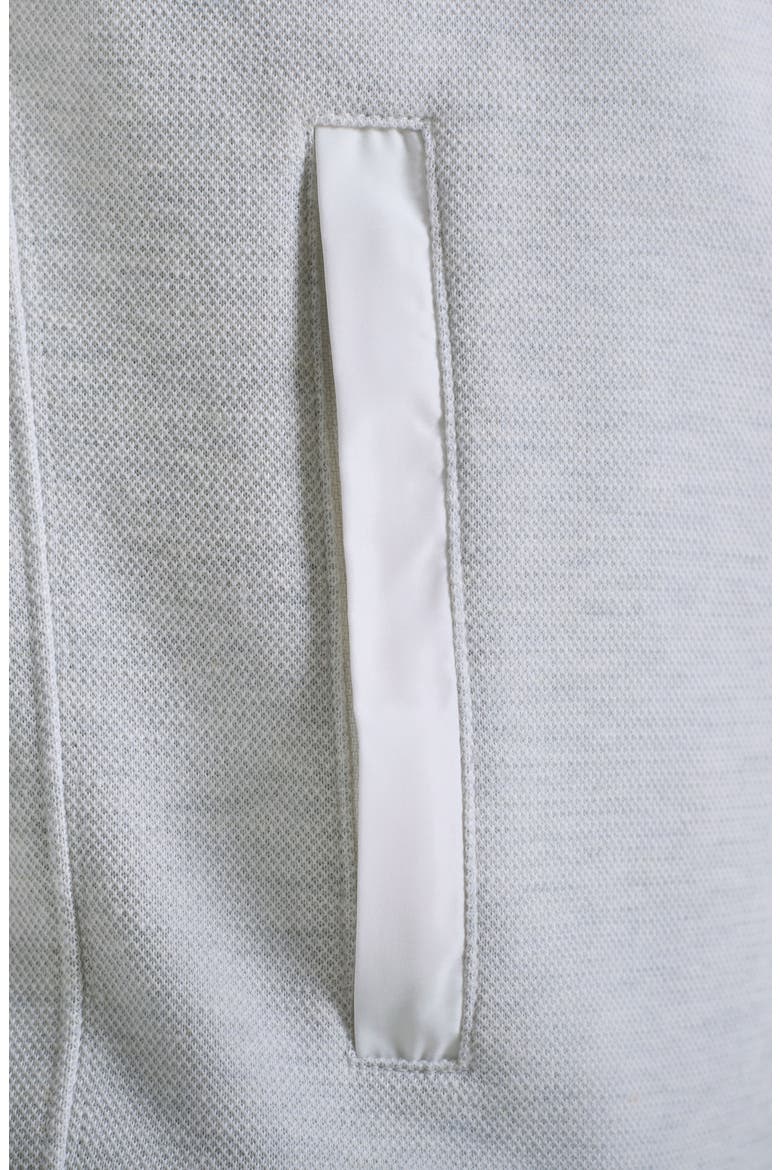 Heathered Quarter Zip Pullover, Alternate, color, CHALK