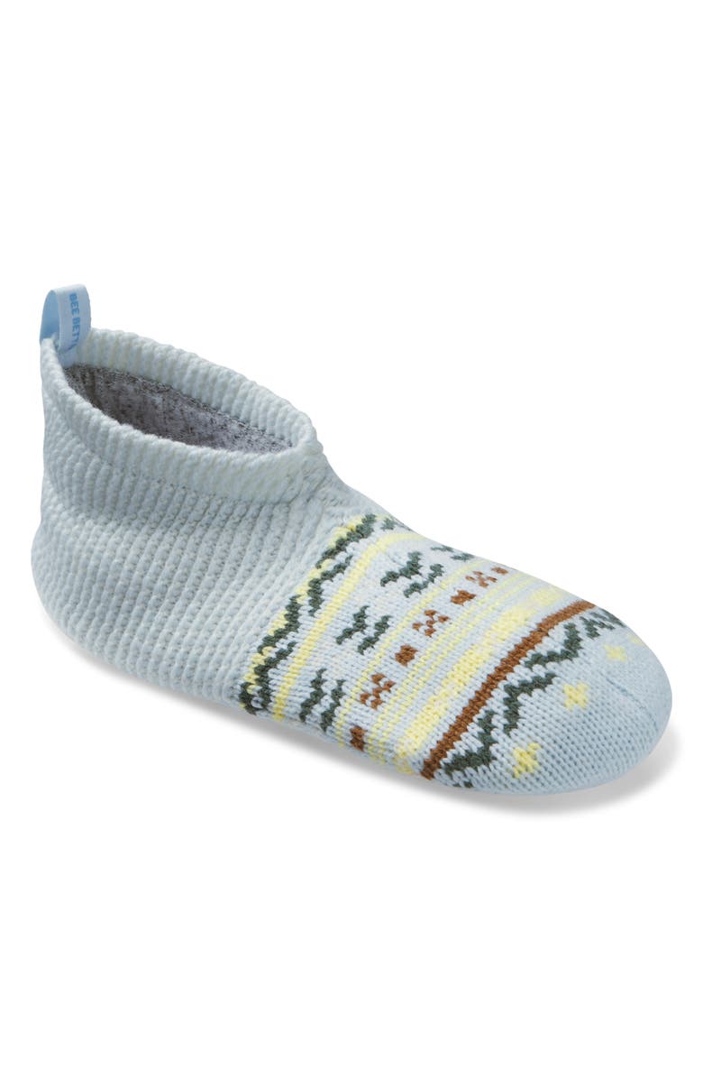 Bombas Retro Fair Isle Slippers, Alternate, color, Glacier Blue