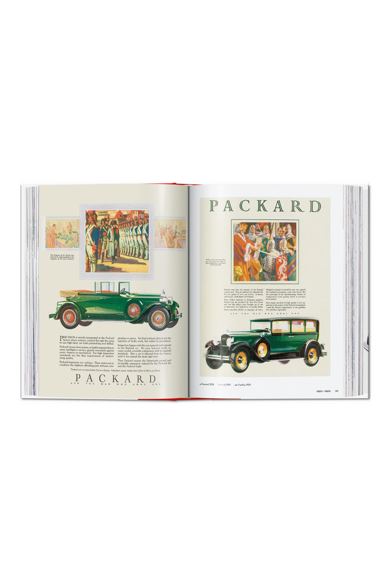 20th Century Classic Cars Book, Alternate, color, White