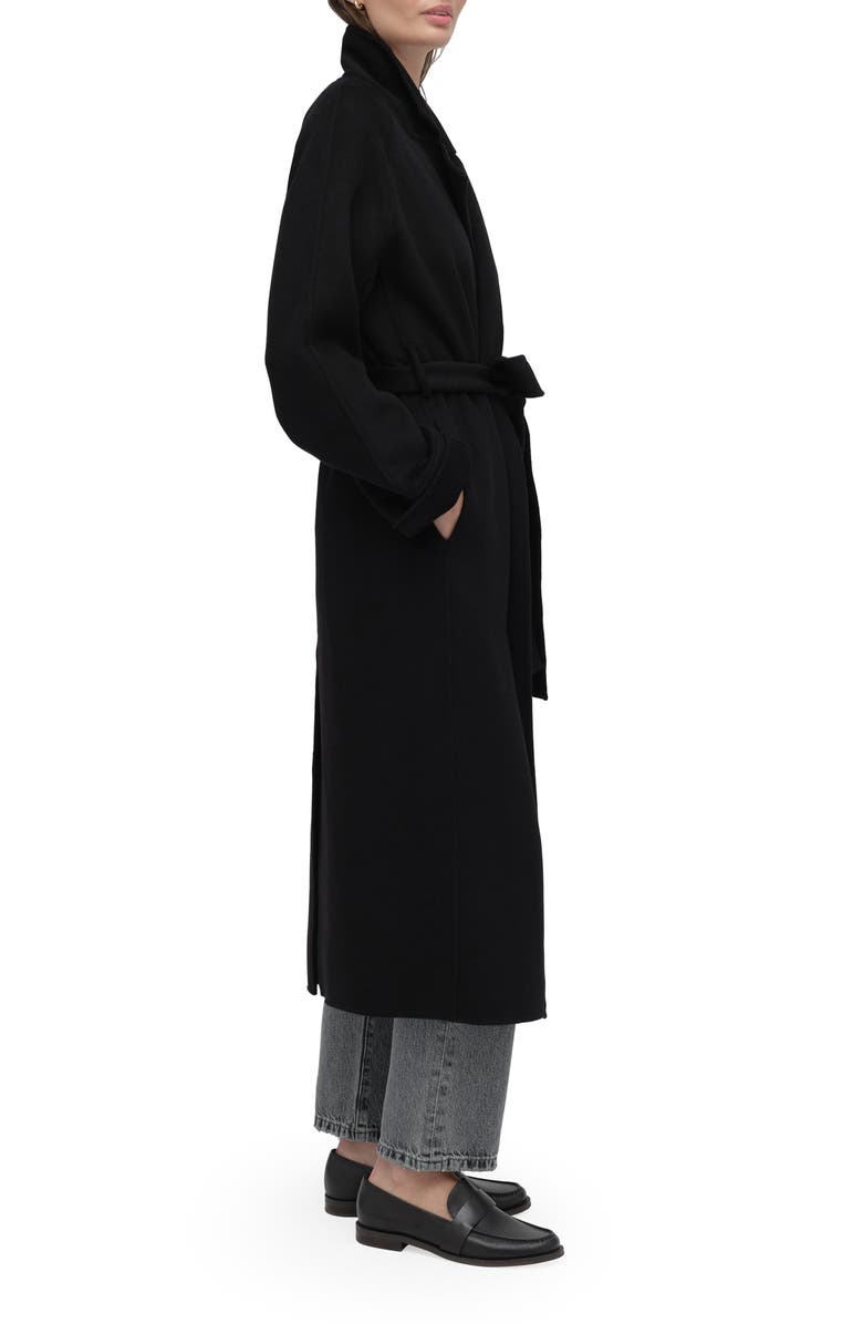 Favorite Daughter The Paola Wool Blend Coat, Alternate, color, Black