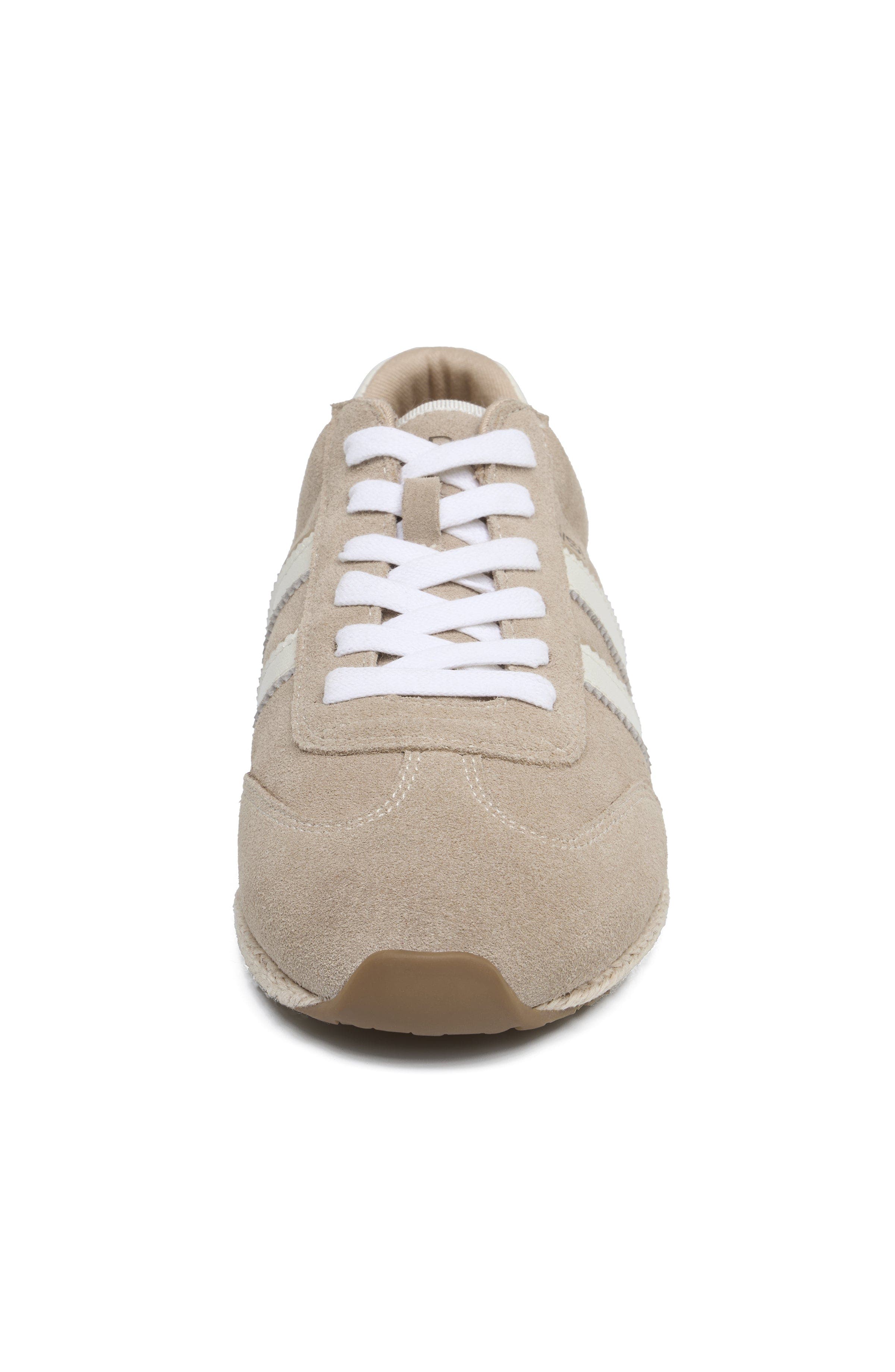 Pacey Suede Espadrille Sneaker, Alternate, color, Sand