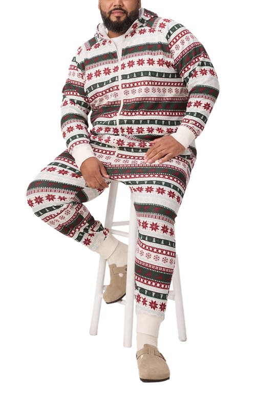 Fabletics The Go-to Fleece Hooded Jumpsuit In Multi