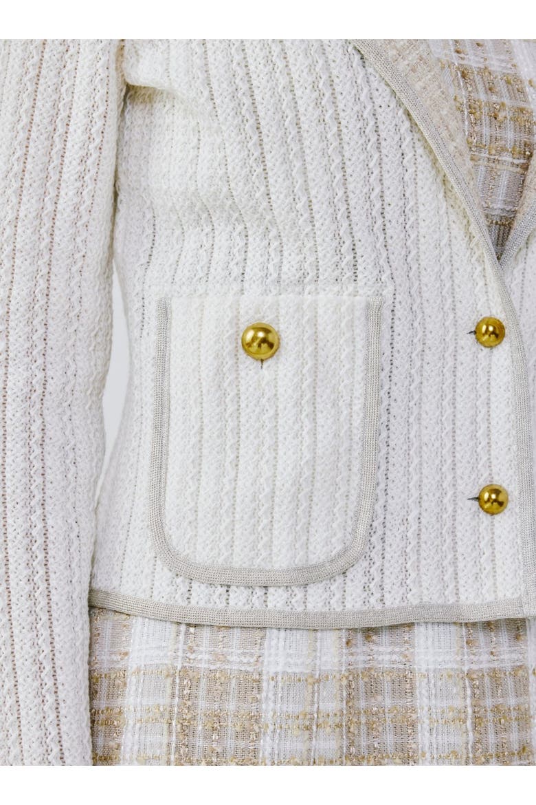 Lace Knit Cardigan, Alternate, color, Off-white