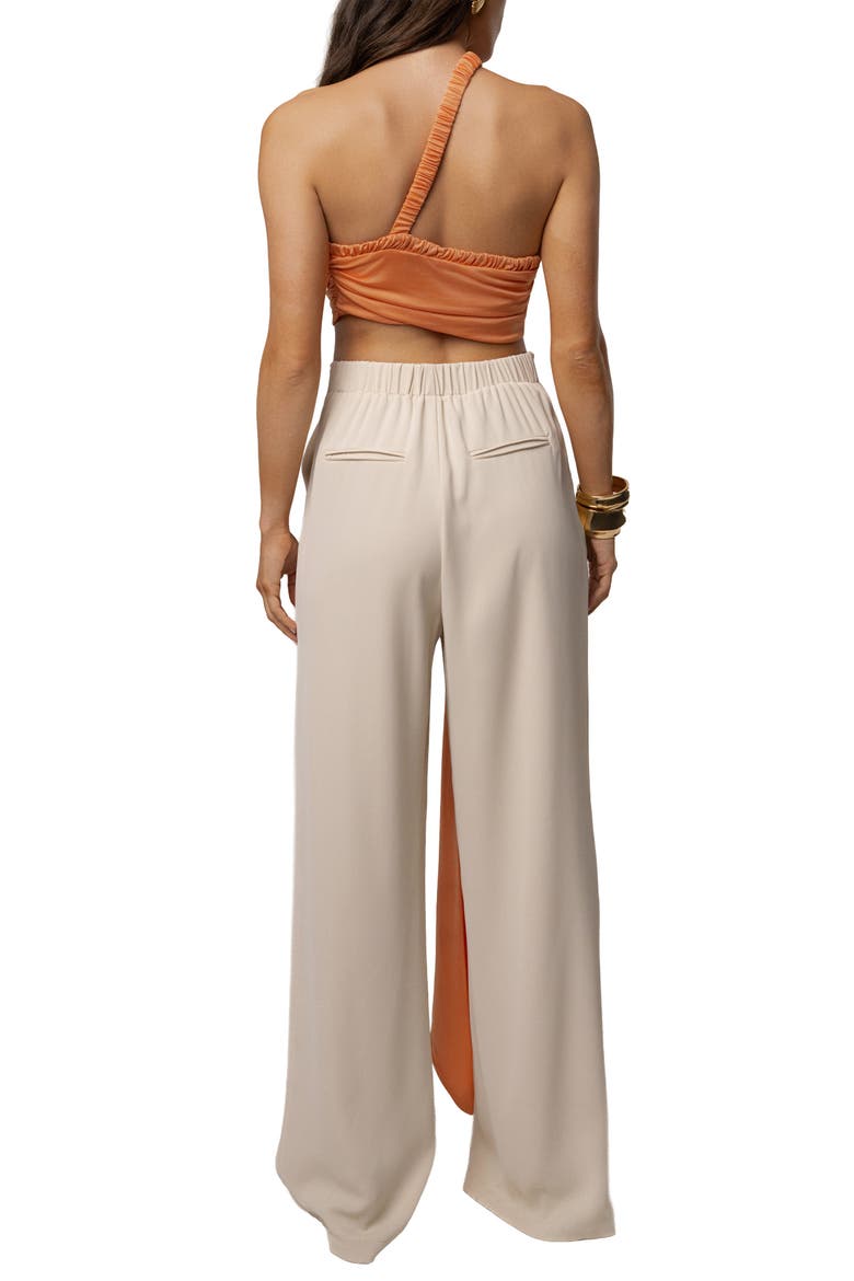 Spotlight Draped Top, Alternate, color, Peach