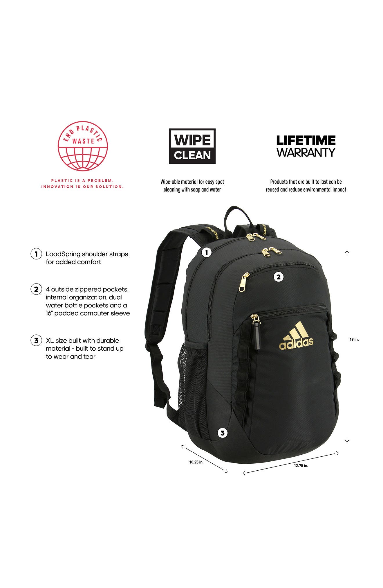 adidas Excel 6 Backpack, Alternate, color, 