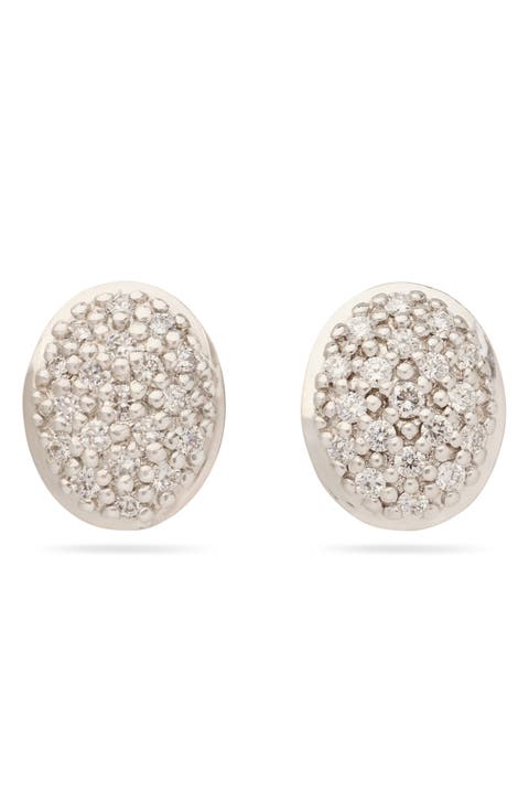 Siviglia Pavé Diamond Stud Earrings