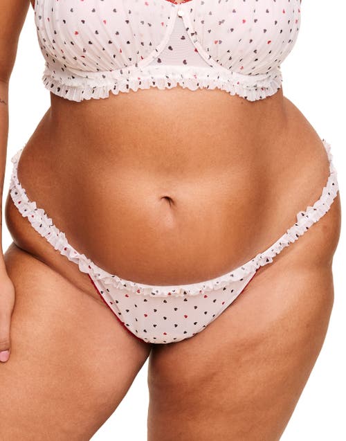 Shop Adore Me Susie Thong Panties In Heart White
