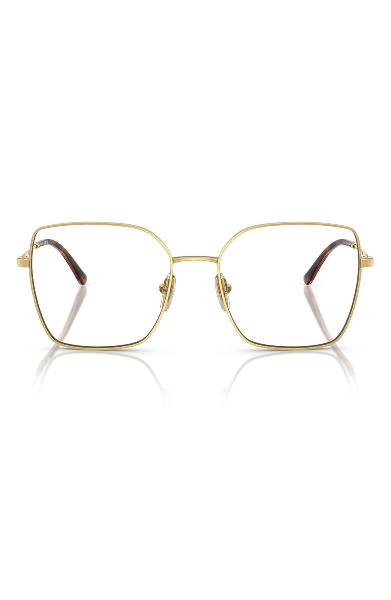 VOGUE 53mm Square Optical Glasses, Main, color, Shiny Gold