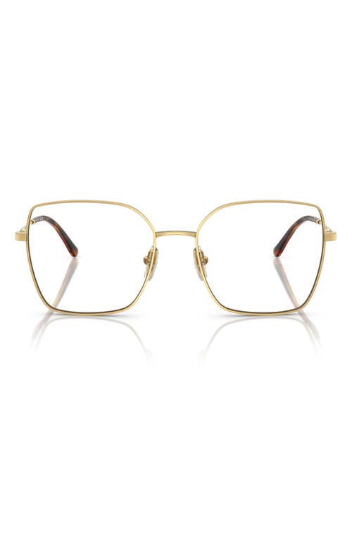 Vogue 51mm Square Optical Glasses In Gold