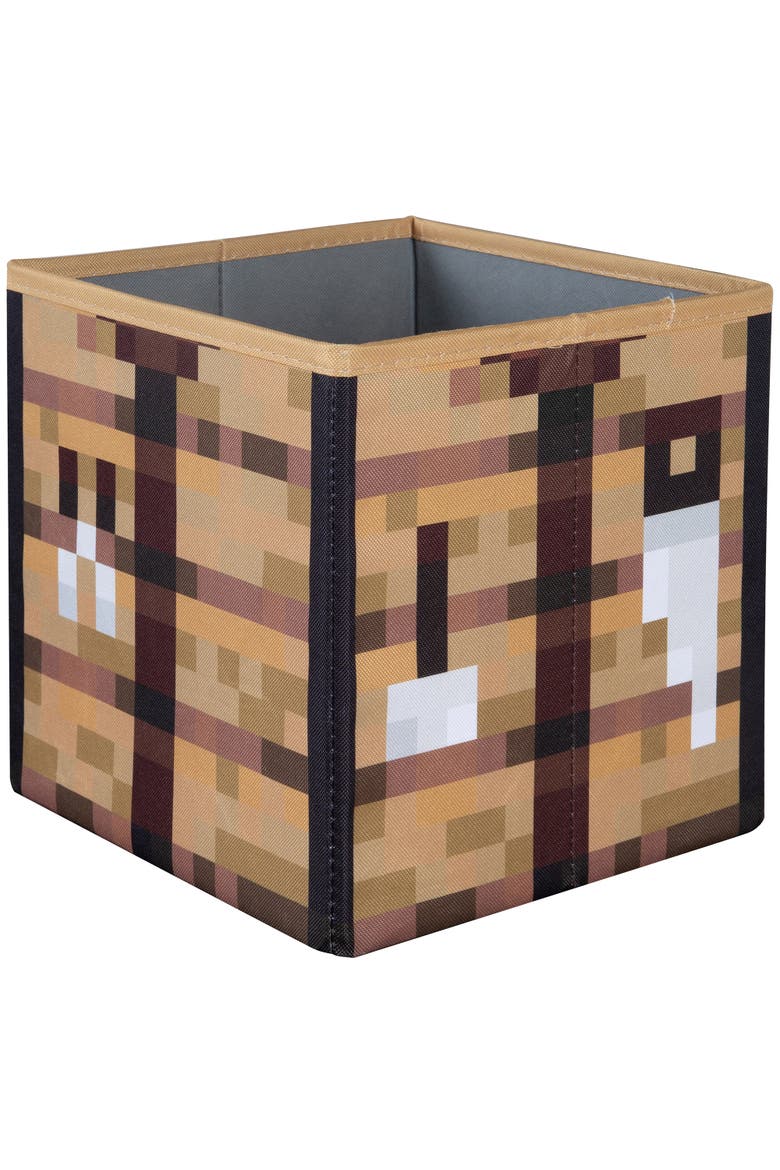 Fabric Storage Boxes 2 Piece Creeper & Crafting Table, 10 Inch, Alternate, color, Multicolored