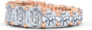 HauteCarat Lab Created Diamond Eternity Ring