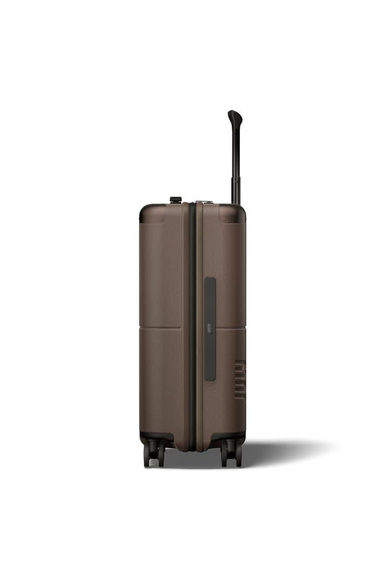 Carry On With Built In Tracking, Alternate, color, Dark Brown