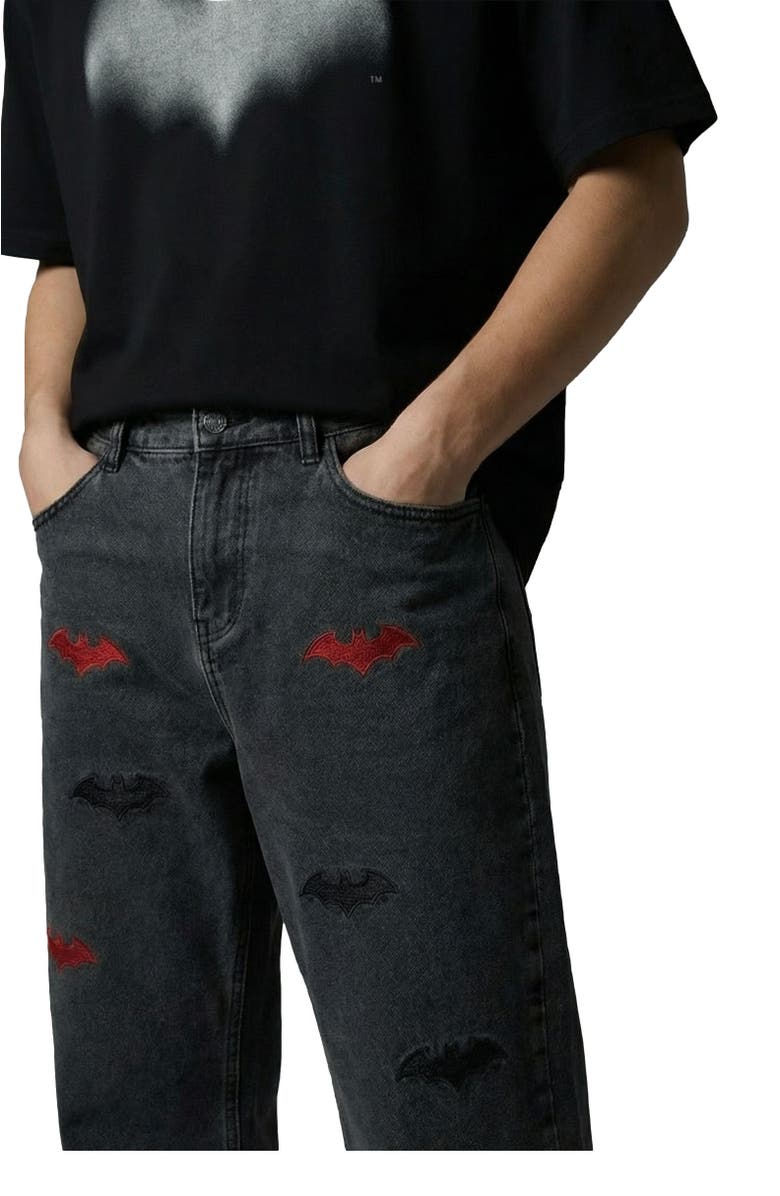 Blvck Batman x Blvck Shadow Jeans, Alternate, color, Black