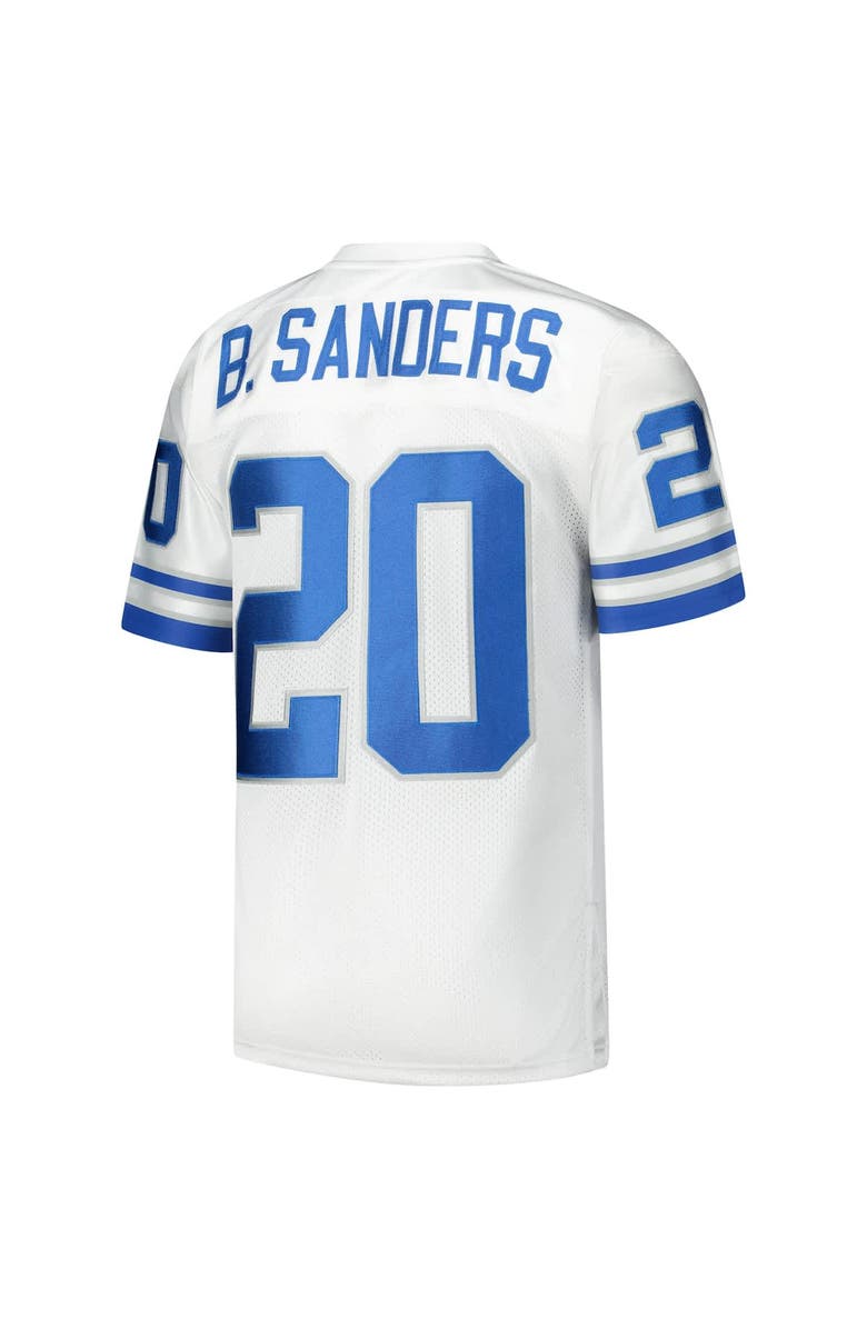 Mitchell & Ness Men's Mitchell & Ness Barry Sanders White Detroit Lions 1994 Authentic Throwback Retired Player Jersey, Alternate, color, White