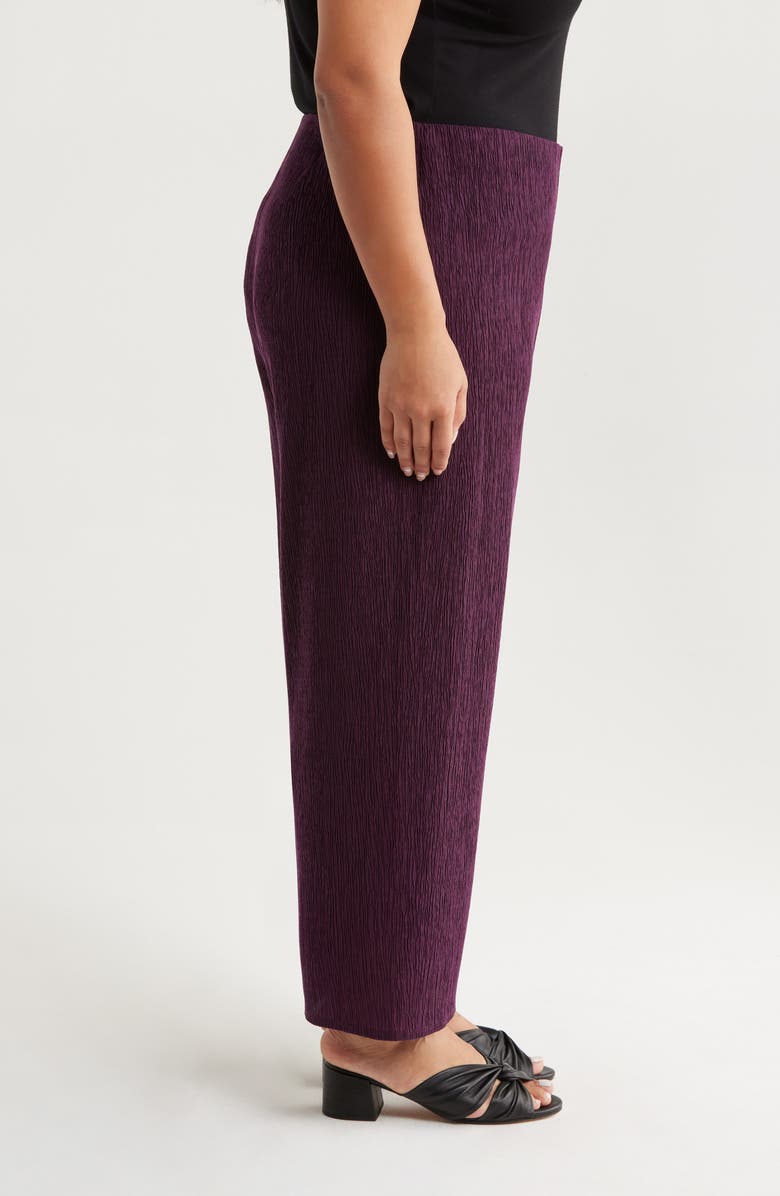 Eileen Fisher Crinkled High Waist Ankle Wide Legs, Alternate, color, 