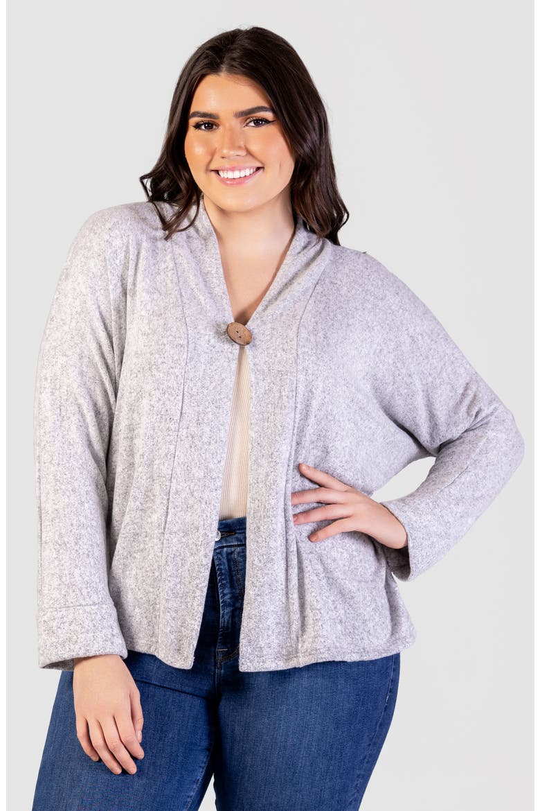 One-Button Cardigan, Alternate, color, GREY