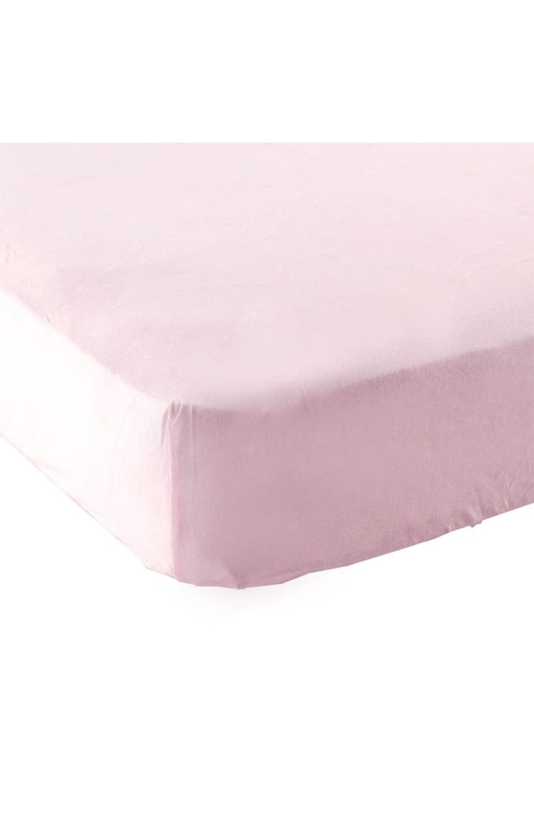 Luvable Friends Snugly Fitted Playard Bedding for Her, Main, color, Pink Spots