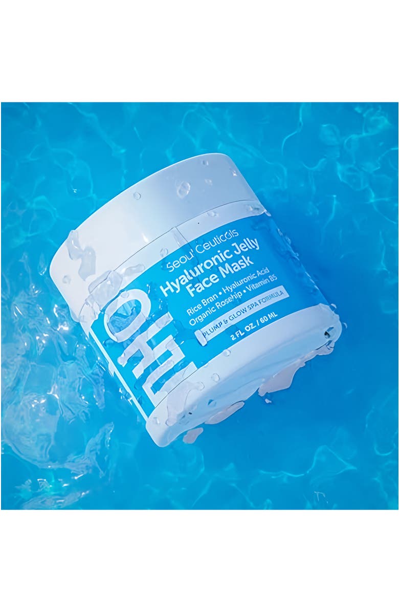 Seoul Ceuticals Korean Skincare Hyaluronic Jelly Face Mask, Alternate, color, Clear