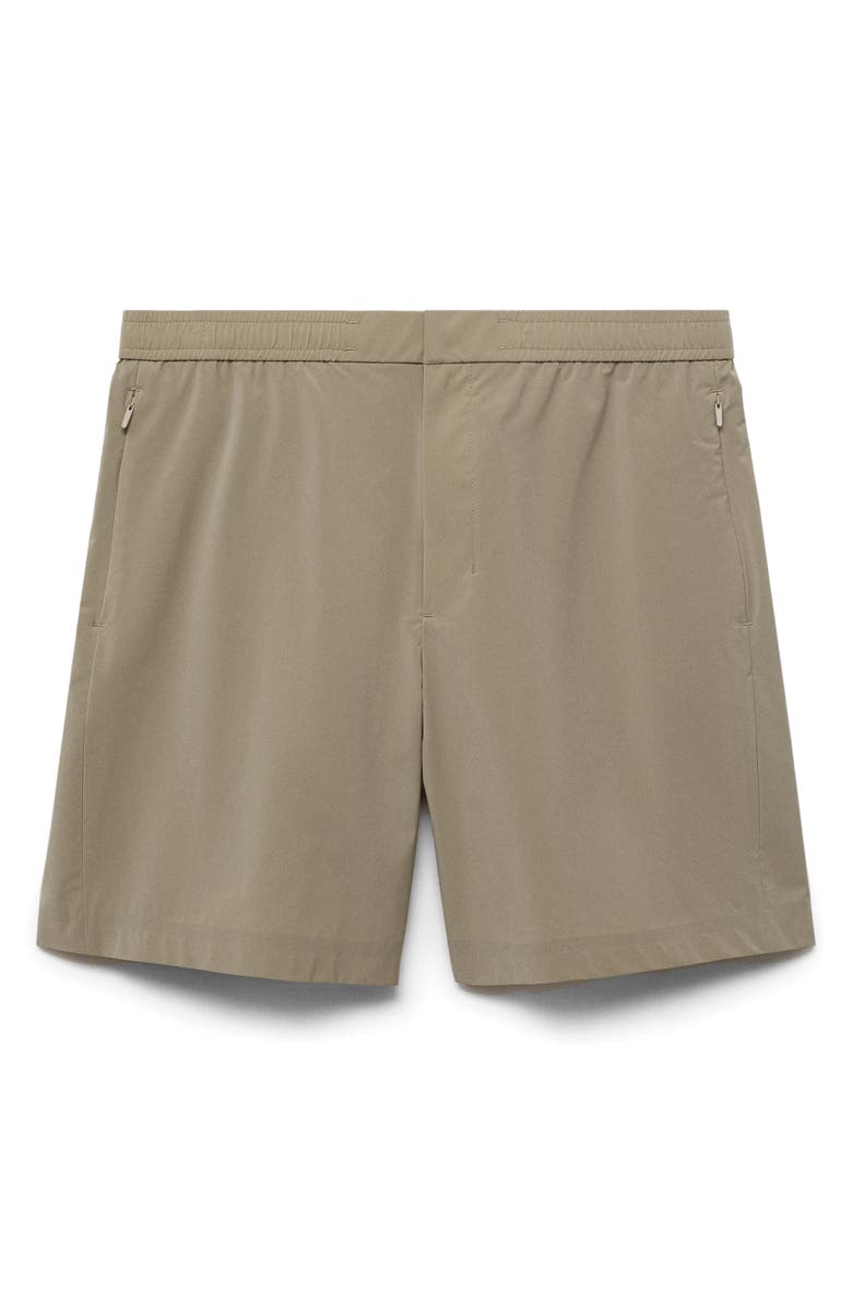 MANGO Water Repellent CoolMax<sup>®</sup> Bermuda Shorts, Alternate, color, Khaki