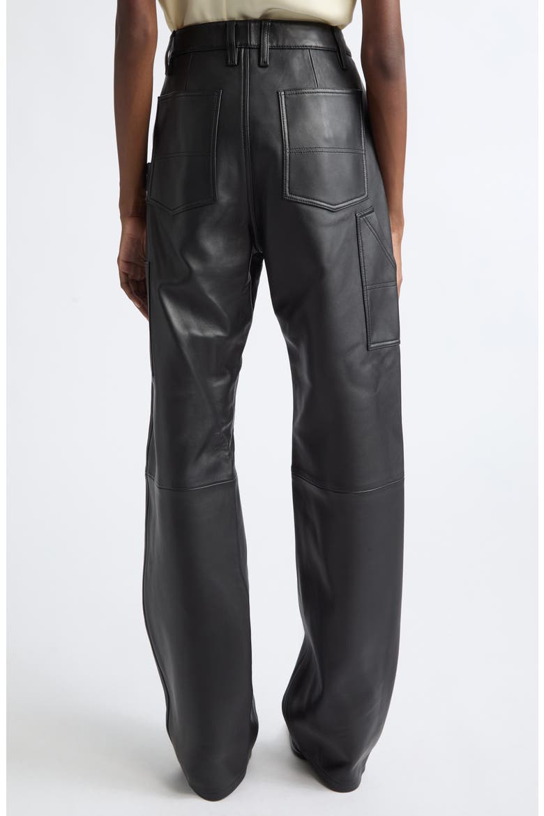 Mills Leather Pants, Alternate, color, BLACK