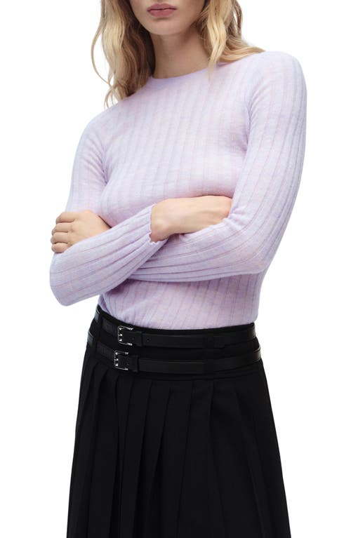 Mango Gardenia Slim Rib Sweater