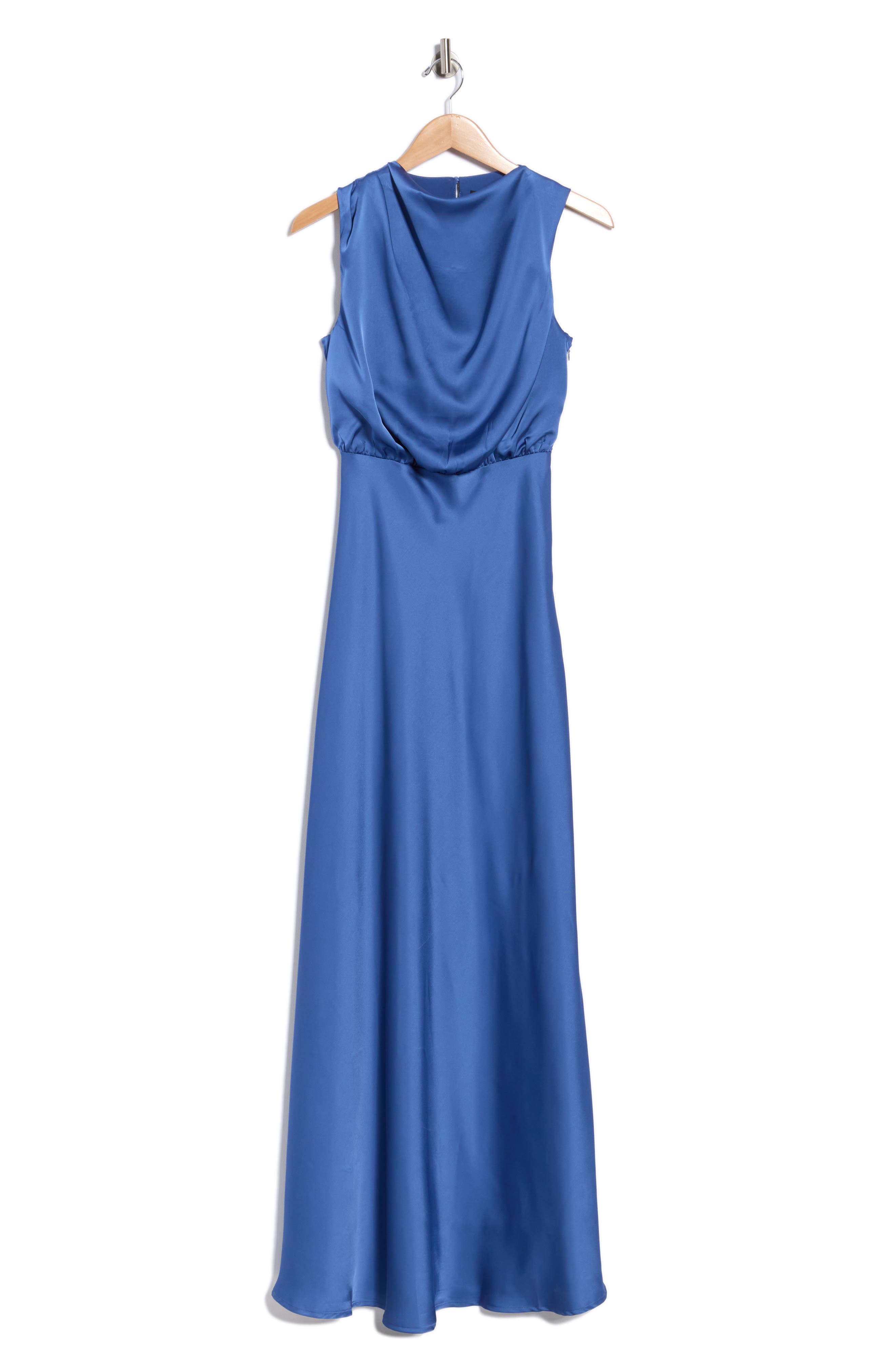 Lulus Satin Sleeveless Maxi Dress