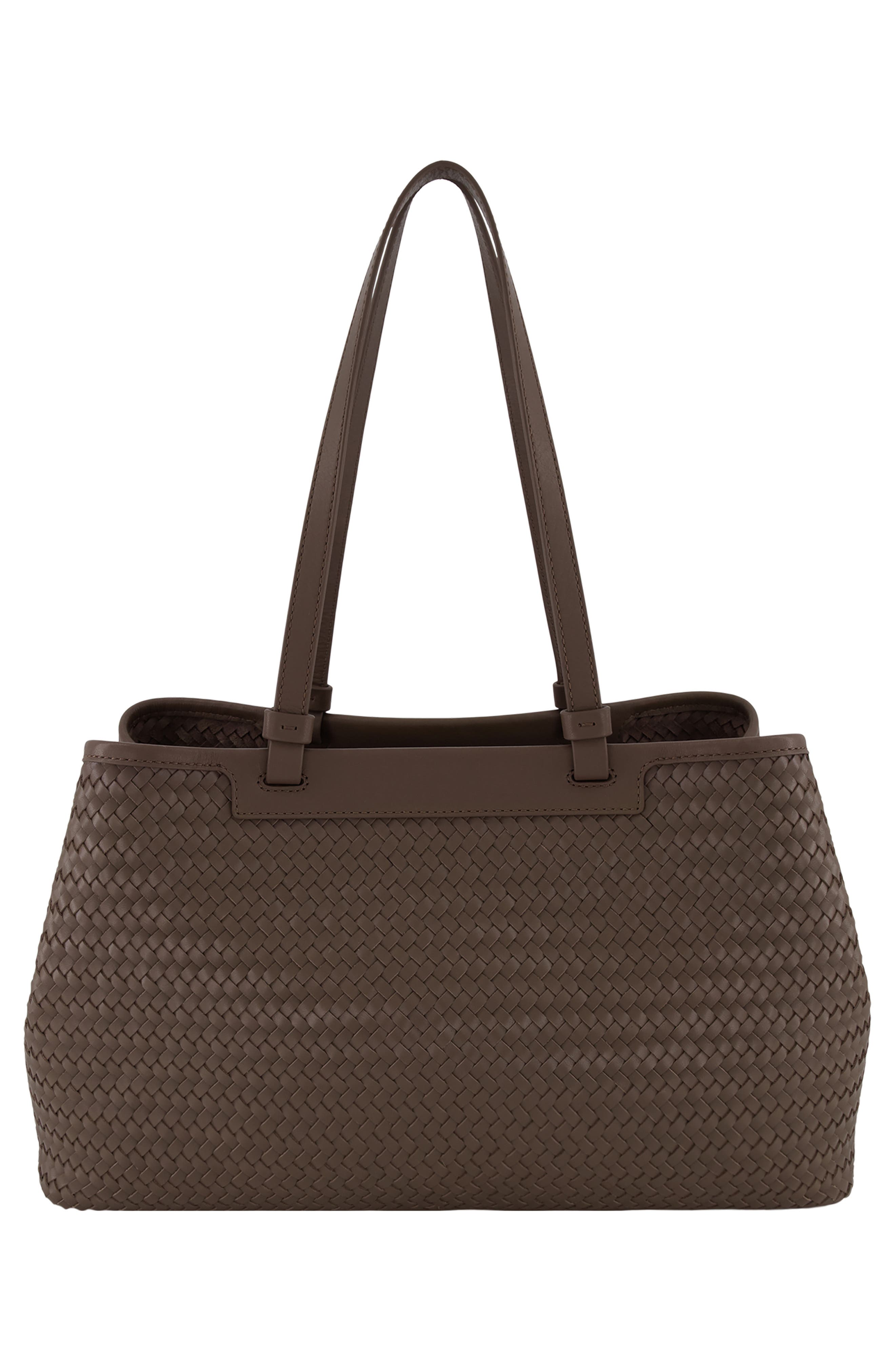 Marin East/West Woven Leather Tote, Alternate, color, DATE