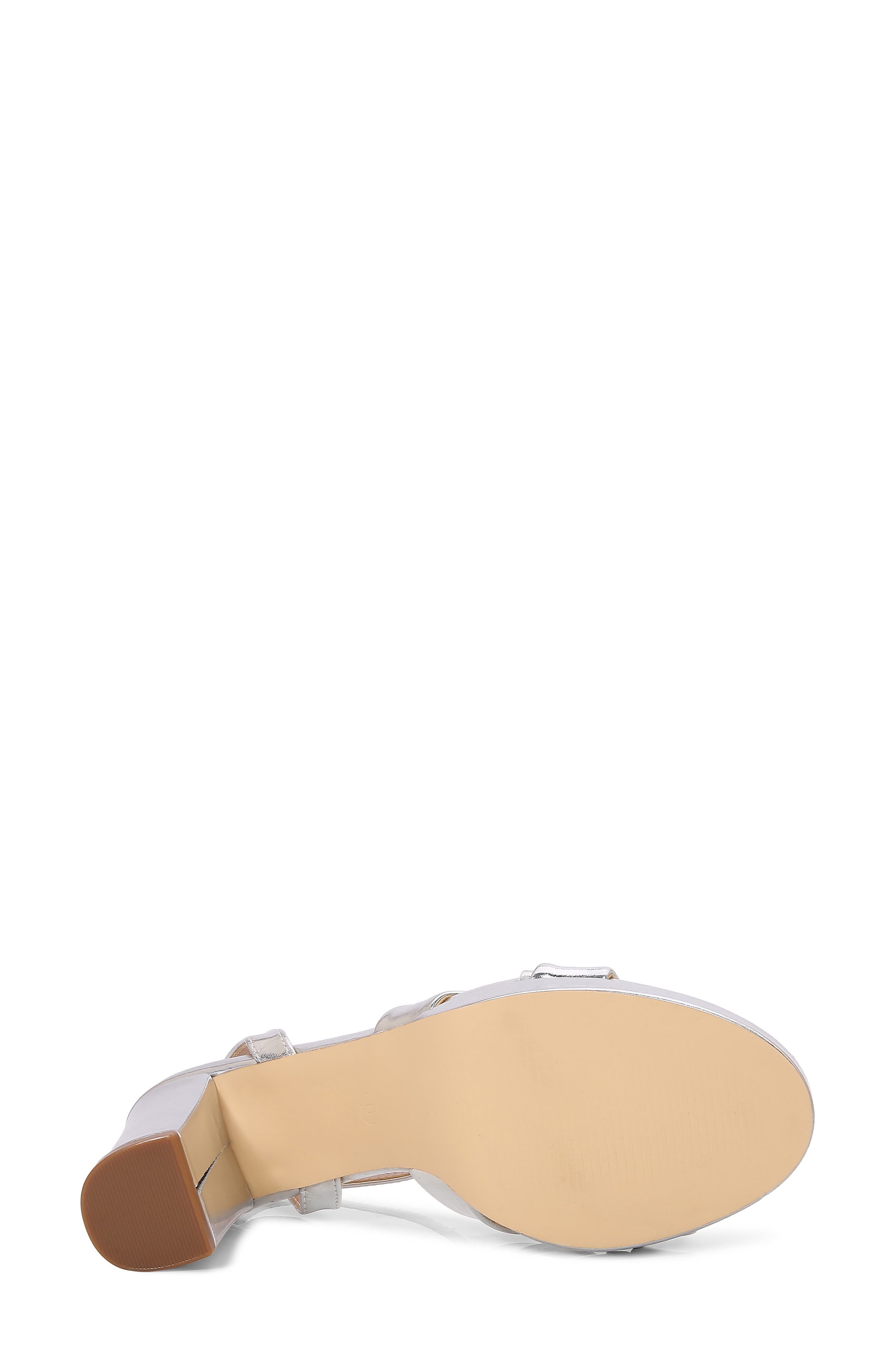 Franceen Bow Platform Sandal, Alternate, color, SILVER