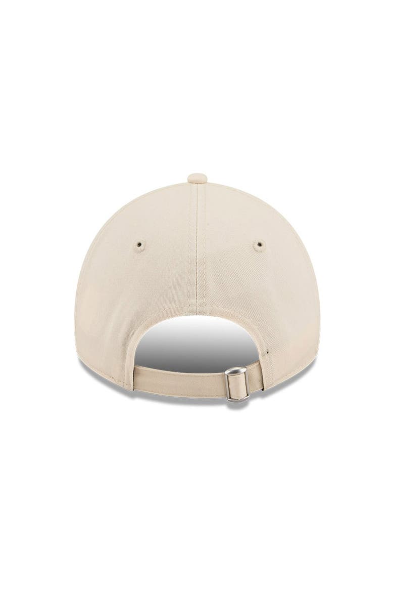 Men's New Era Beige Inter Miami CF Micro Team Logo 9TWENTY Adjustable Hat, Alternate, color, Beige