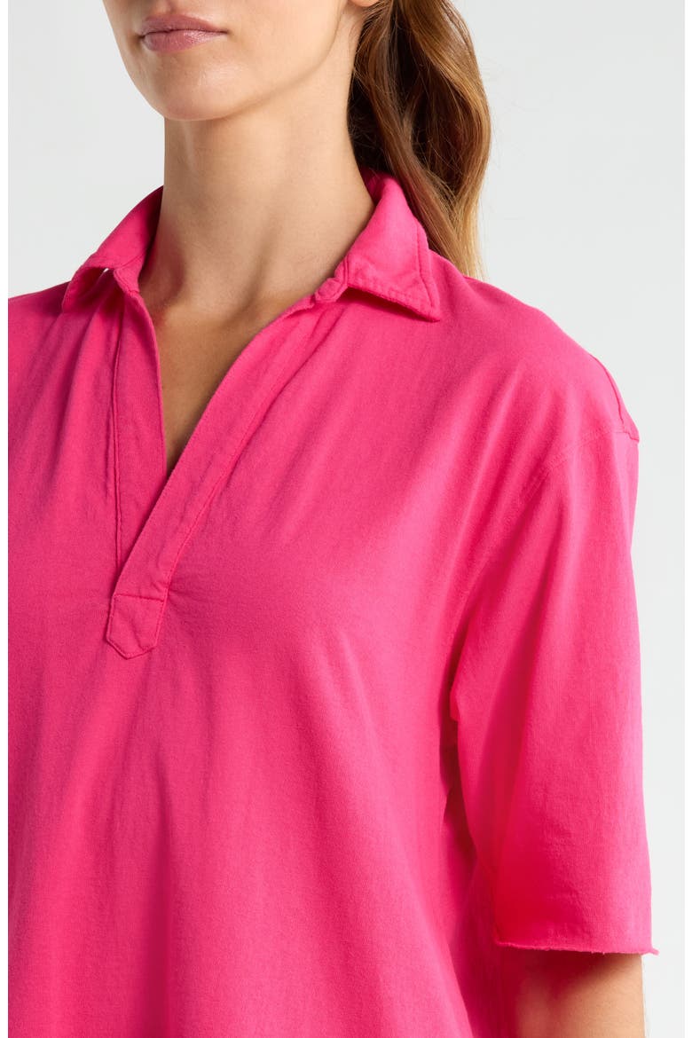 Cotton Polo Minidress, Alternate, color, ZNIA