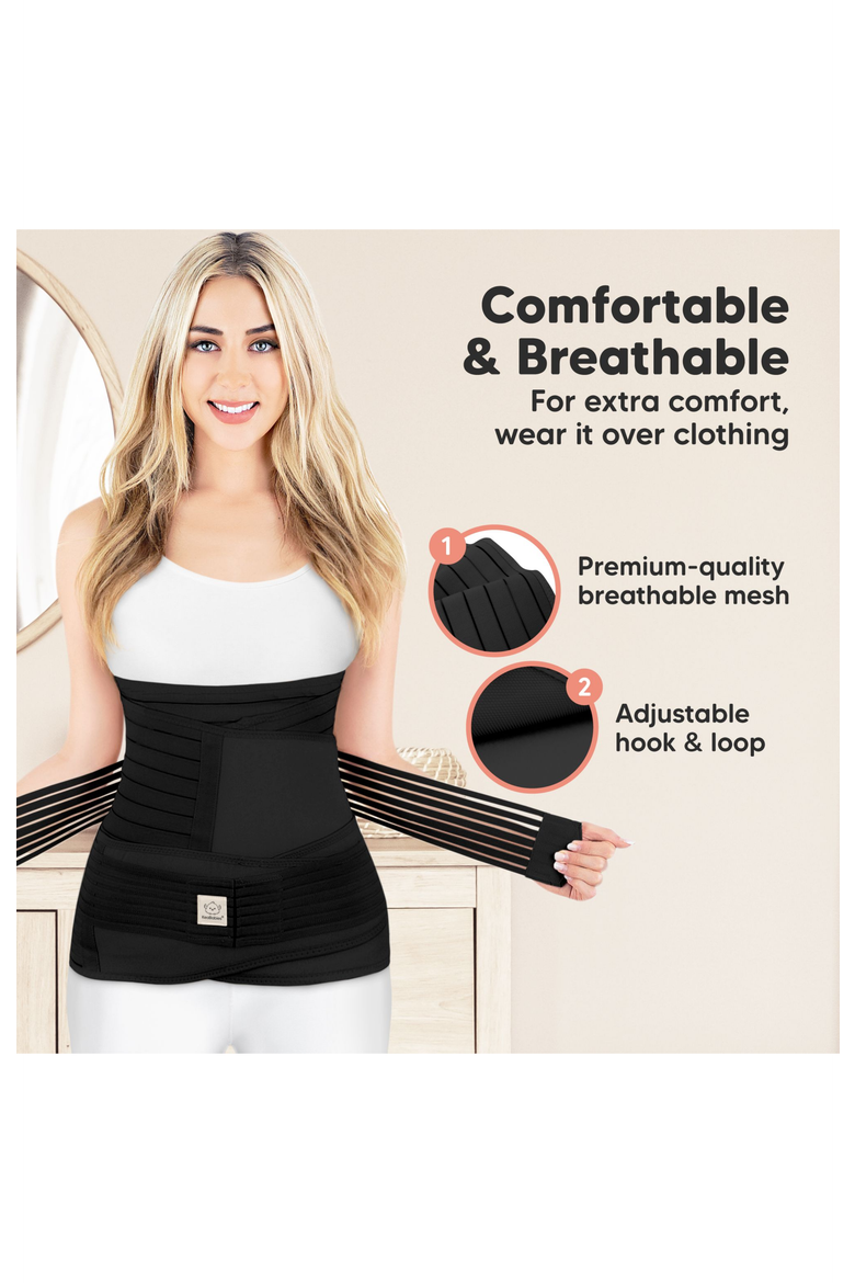 Revive 3-in-1 Postpartum Recovery Support Belt, Alternate, color, Midnight Black